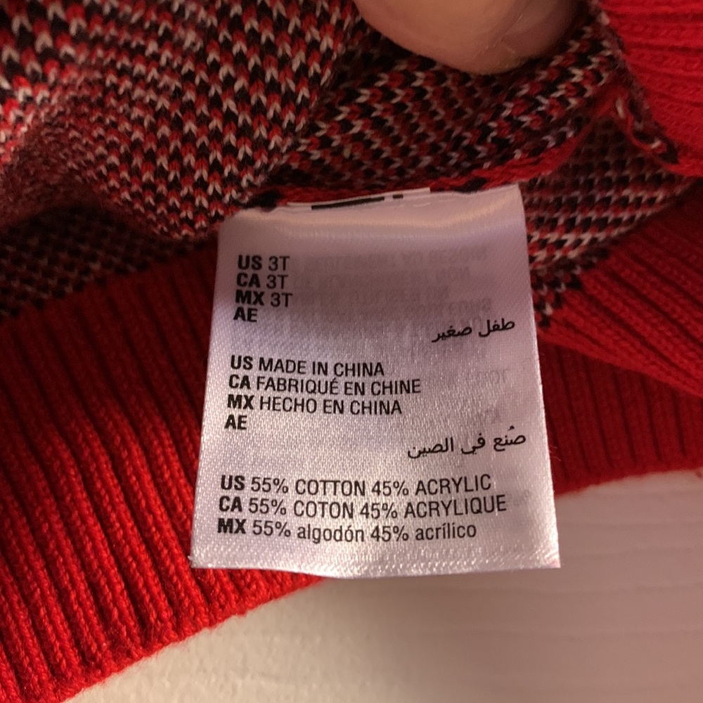 Brand new adorable Charter Club red/black plaid sweater!! - Picture 6 of 7